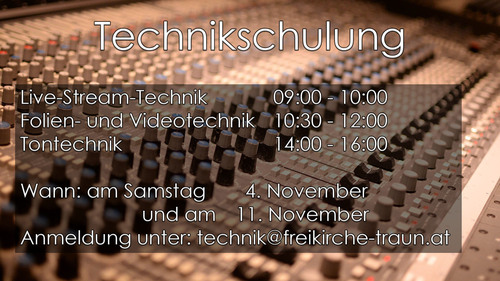 Techniker Schulung