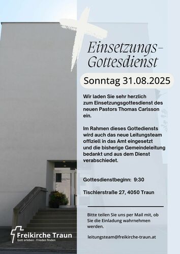 Einsetzungsgottesdienst 31.8.25